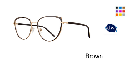 Brown             Serafina Trinity Eyeglasses