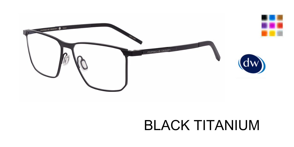 BLACK TITANIUM PORSCHE DESIGN P8773 Eyeglasses