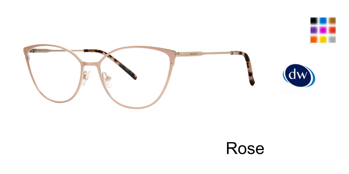 Rose       Vera Wang V595 Eyeglasses