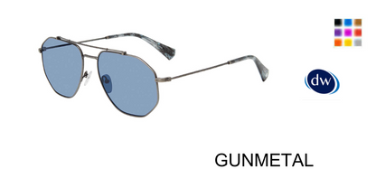 GUNMETAL       John Varvatos SJV570 Sunglasses