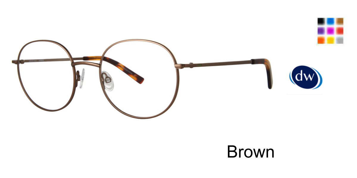 Brown           Elliott Ives Rowan Eyeglasses