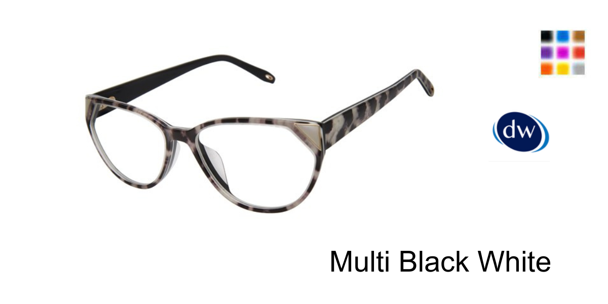 Multi Black White         VICTOR GLEMAUD X TURA VGO035 Eyeglasses