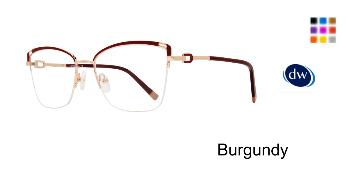 Burgundy         Serafina Phoebe Eyeglasses