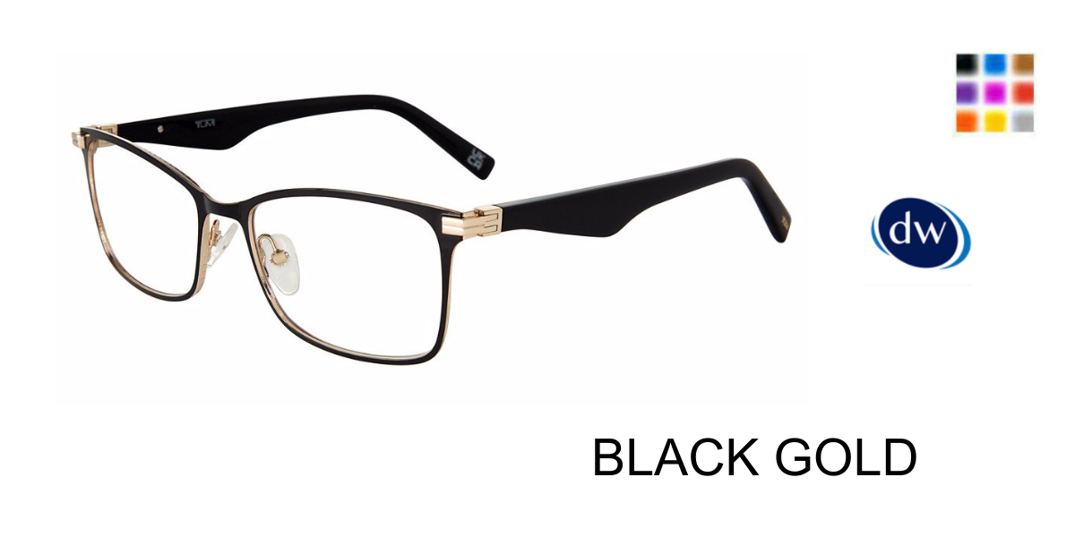 BLACK GOLD         TUMI VTU524 Eyeglasses