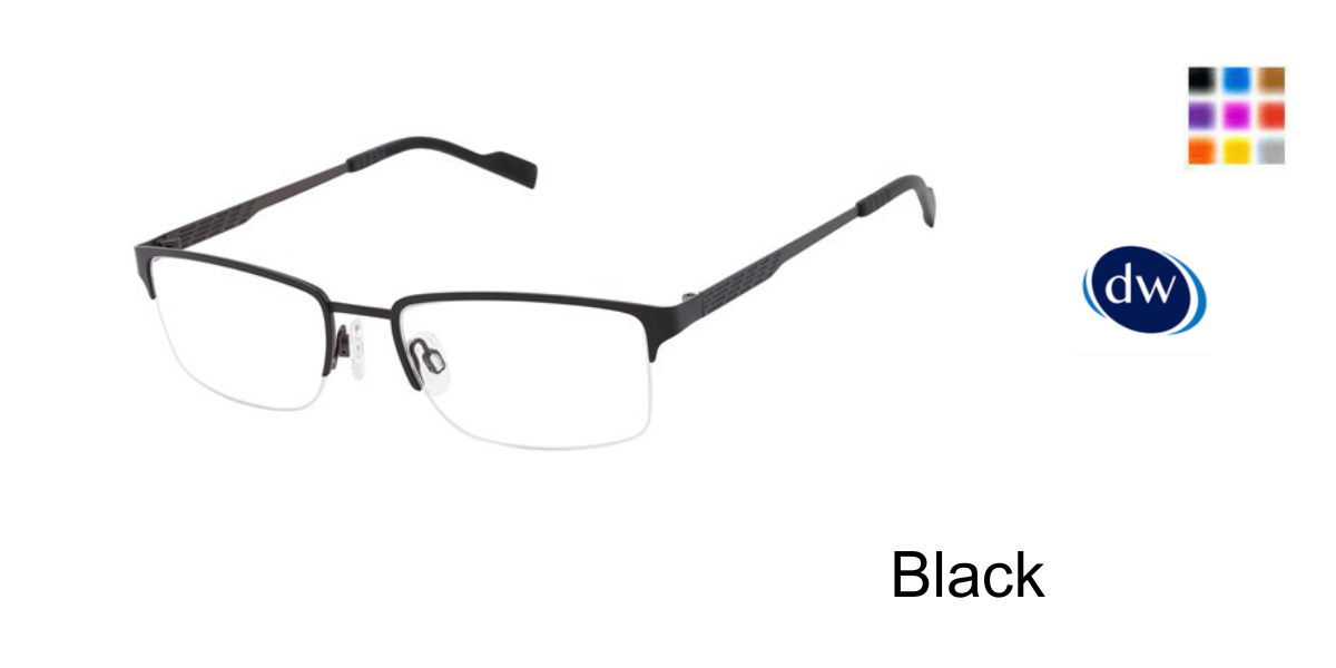 Black          TitanFlex Select 827087 Eyeglasses