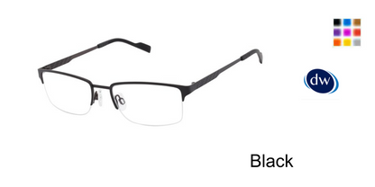 Black          TitanFlex Select 827087 Eyeglasses