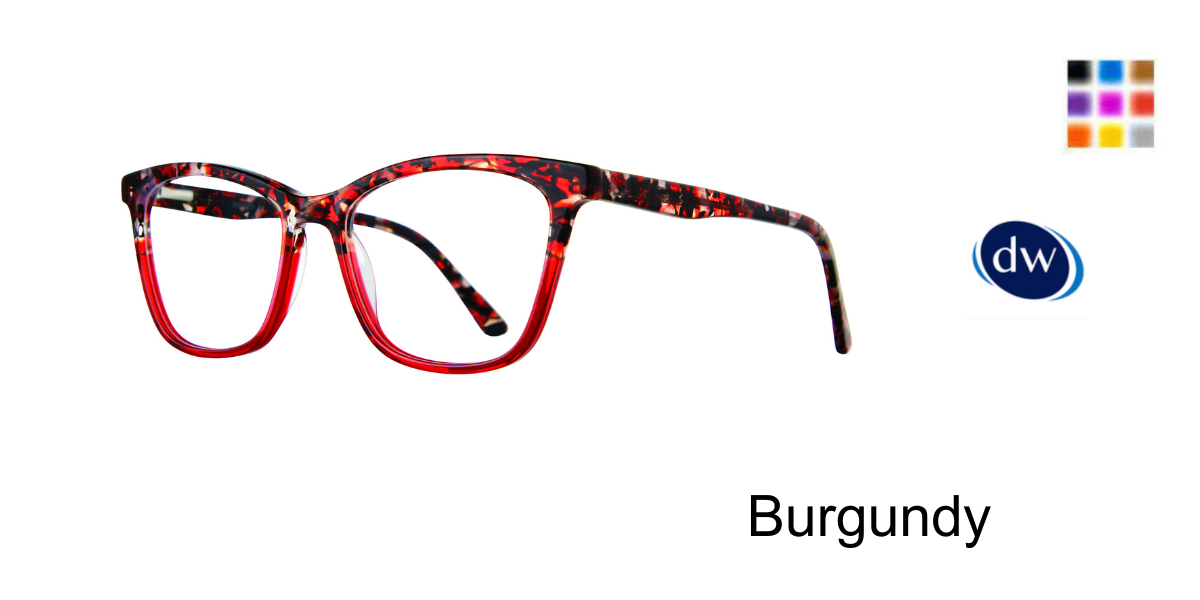 Burgundy            Serafina Paisley Eyeglasses