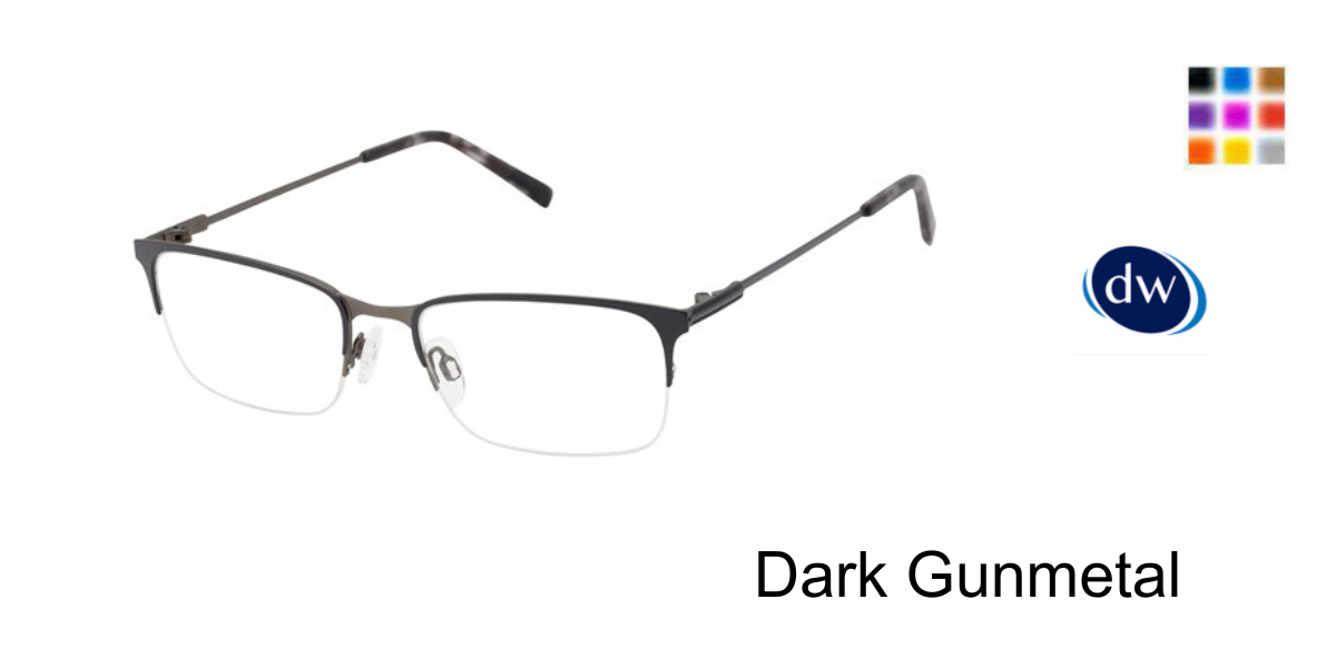 Dark Gunmetal          TitanFlex Classic M1019 Eyeglasses