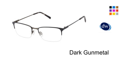 Dark Gunmetal          TitanFlex Classic M1019 Eyeglasses