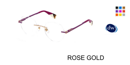 ROSE GOLD Furla VFU774 Eyeglasses