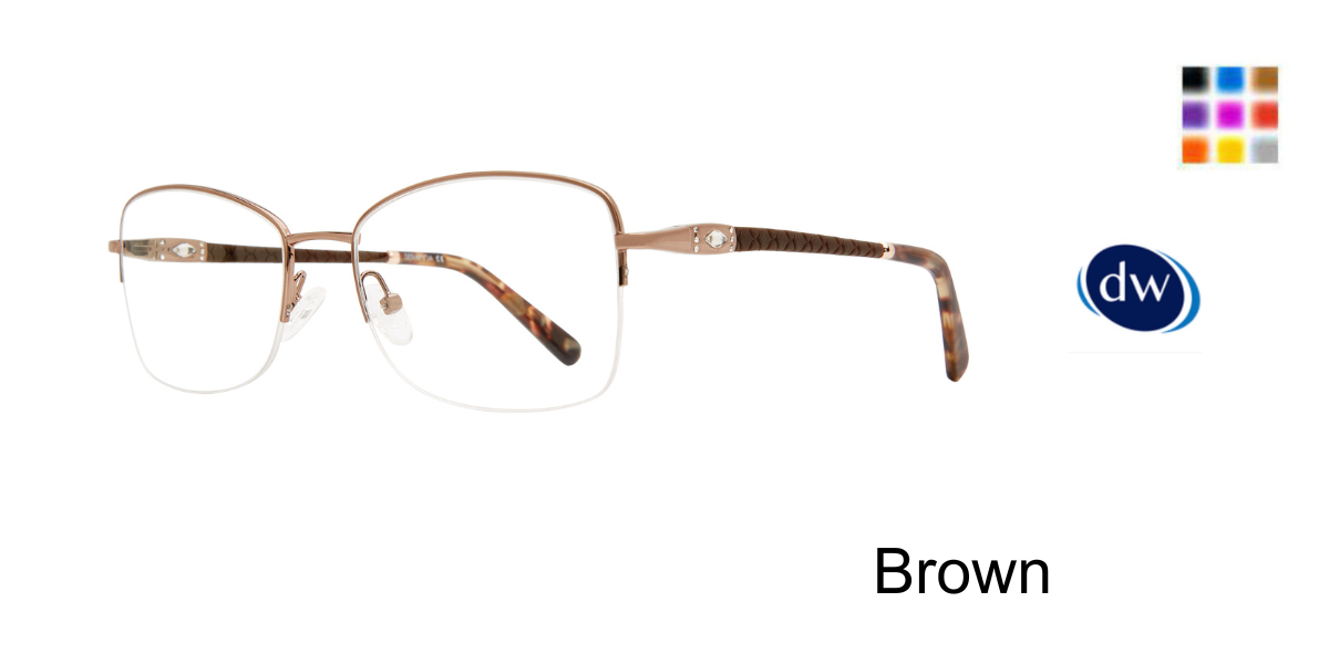 Brown            Serafina Dora Eyeglasses