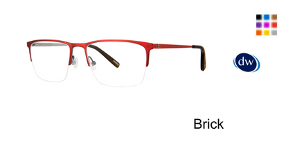 Brick        Jhane Barnes Partial Eyeglasses