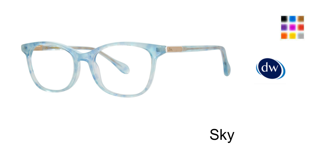 Sky           Lilly Pulitzer Galena Mini Eyeglasses