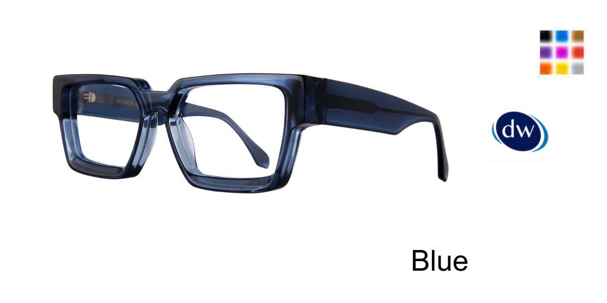 Blue         Brooklyn Heights Festival Eyeglasses