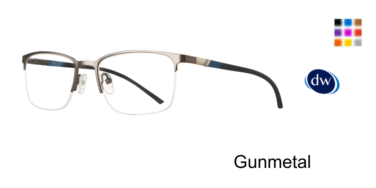 Gunmetal         Lite Design Evan Eyeglasses