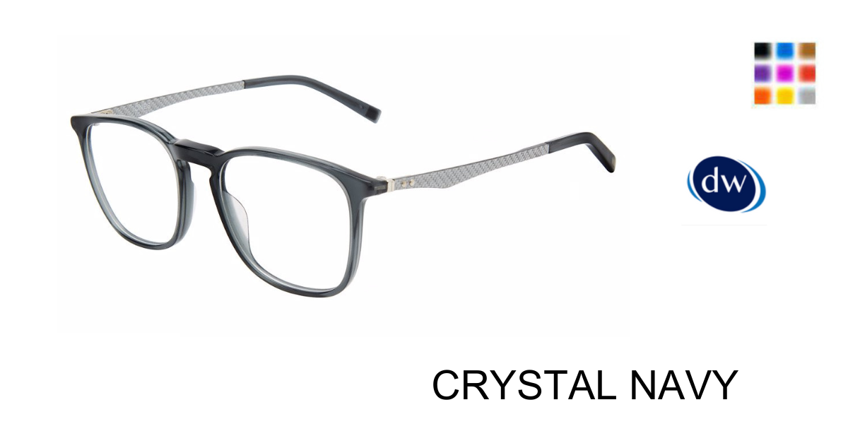 CRYSTAL NAVY  Jones New York VJOM555 Eyeglasses