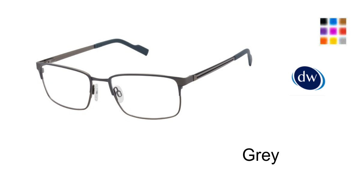 Grey          TitanFlex Select 827086 Eyeglasses