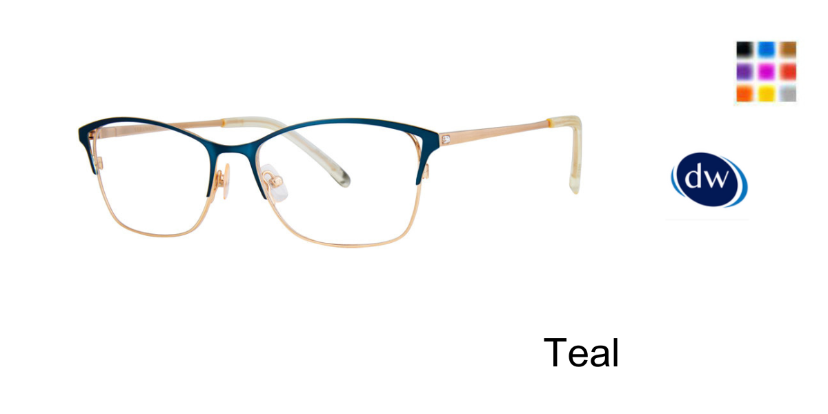 Teal      Vera Wang Elana Eyeglasses