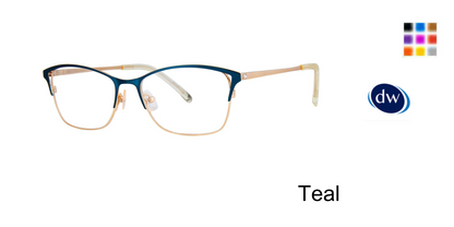 Teal      Vera Wang Elana Eyeglasses