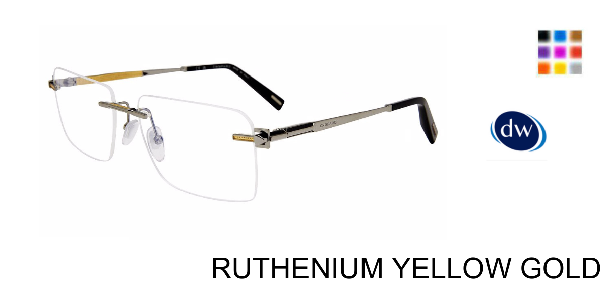 RUTHENIUM YELLOW GOLD      Chopard VCHL18 Eyeglasses