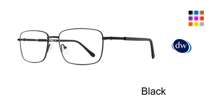 Black        Affordable Designs Johnny Eyeglasses