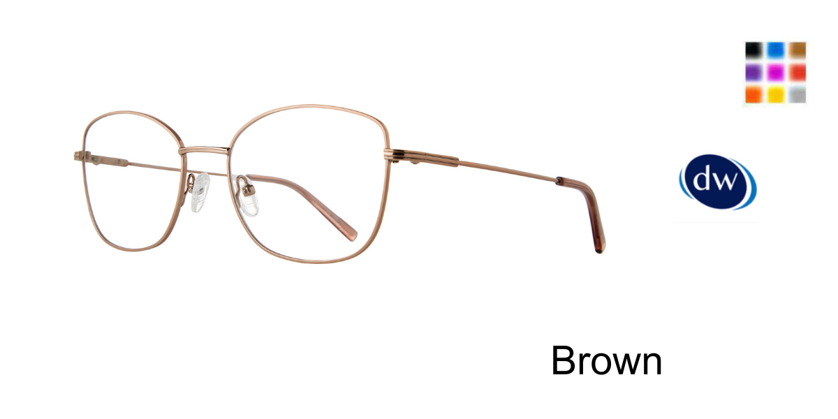 Brown        Lite Design Bonnie Eyeglasses