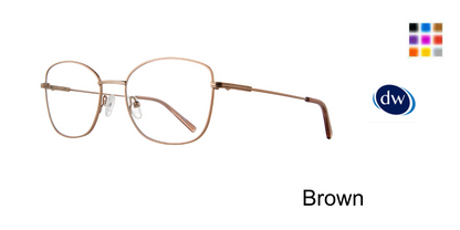 Brown        Lite Design Bonnie Eyeglasses