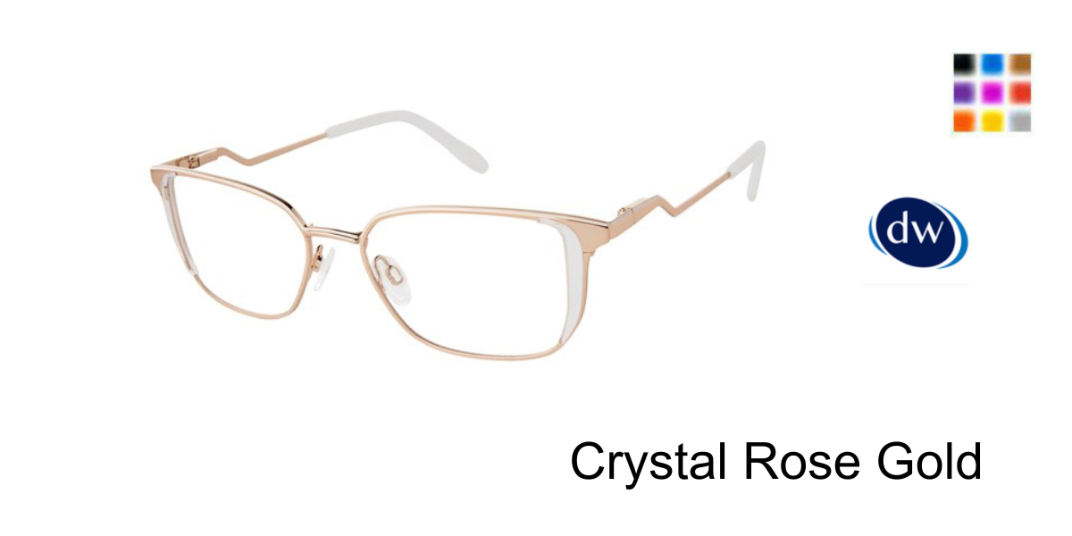 Crystal Rose Gold               VICTOR GLEMAUD X TURA VGO031 Eyeglasses