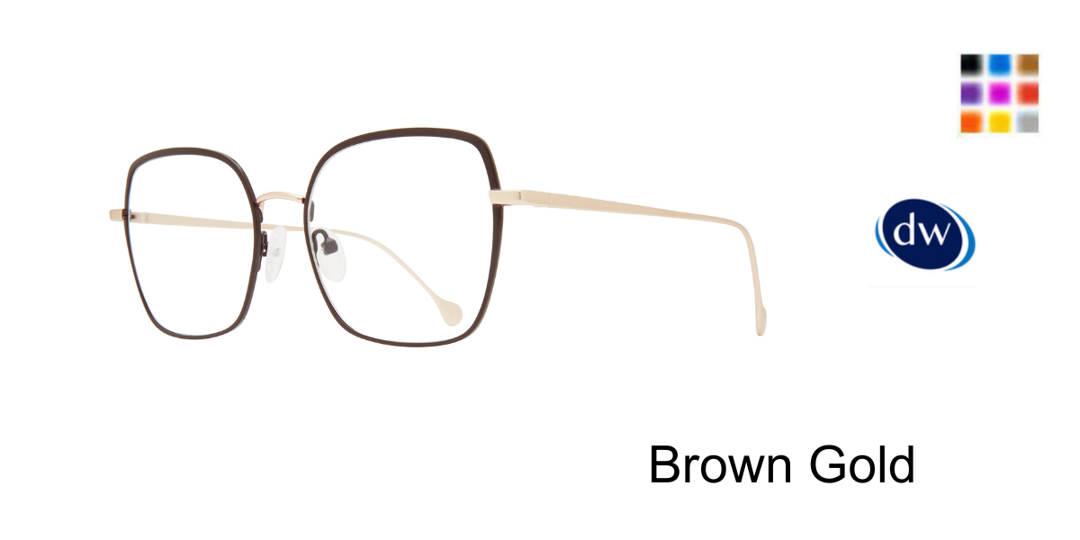 Brown Gold            Serafina Fiona Eyeglasses