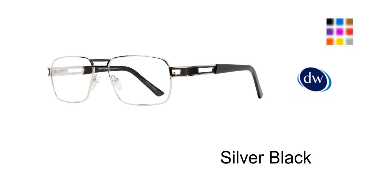 Silver Black            Eight to Eighty Twan Eyeglasses