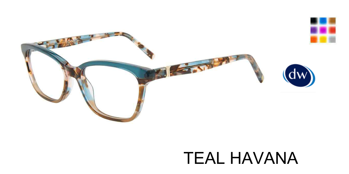 TEAL HAVANA Jones New York VJON786 Eyeglasses