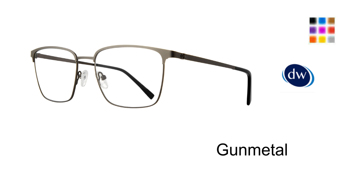 Gunmetal            Lite Design Morris Eyeglasses
