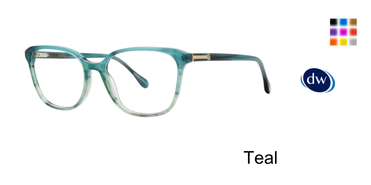 Teal       Lilly Pulitzer Sanya Eyeglasses