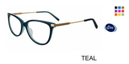 TEAL Jones New York VJON788 Eyeglasses