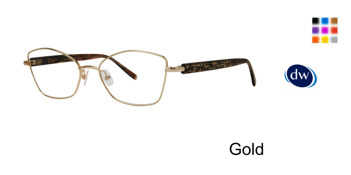 Gold   Vera Wang Starla Eyeglasses