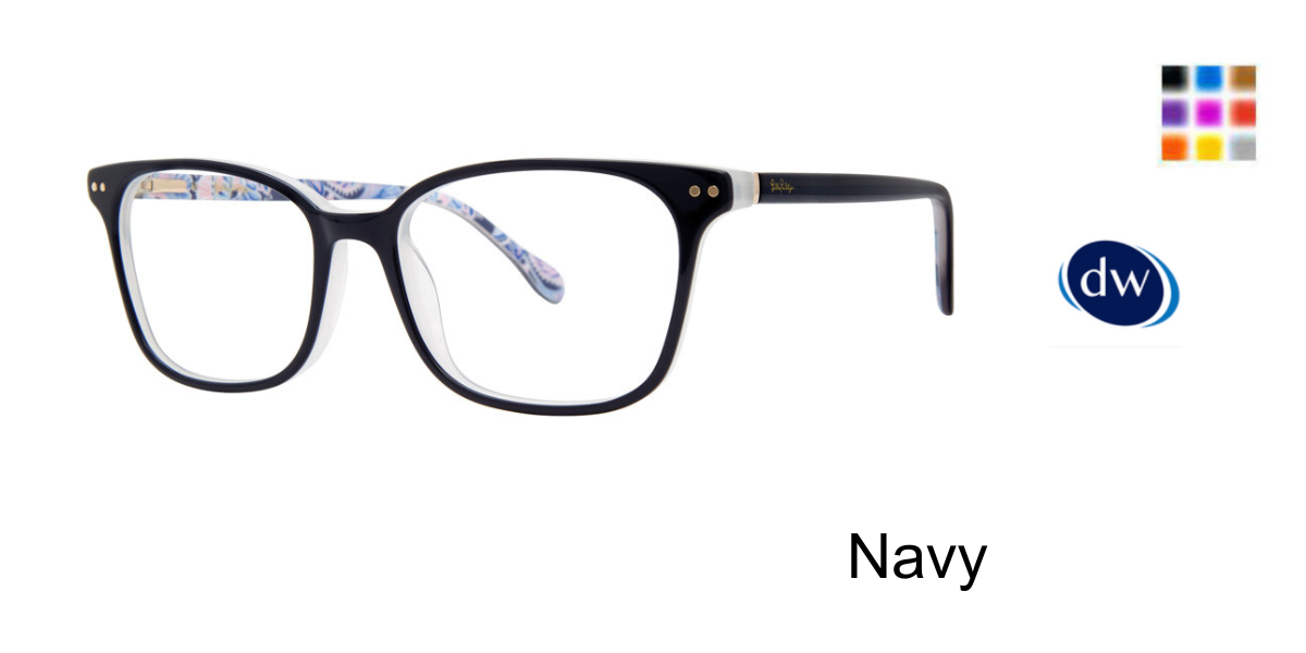 Navy        Lilly Pulitzer Alexa Eyeglasses