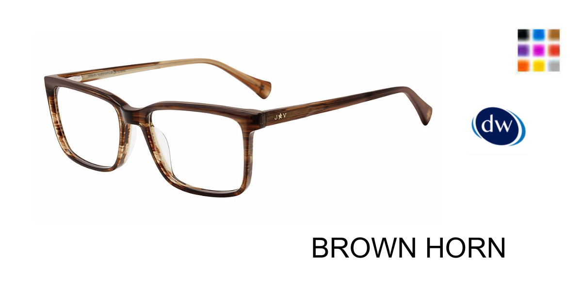 BROWN HORN       John Varvatos VJVC021 Eyeglasses