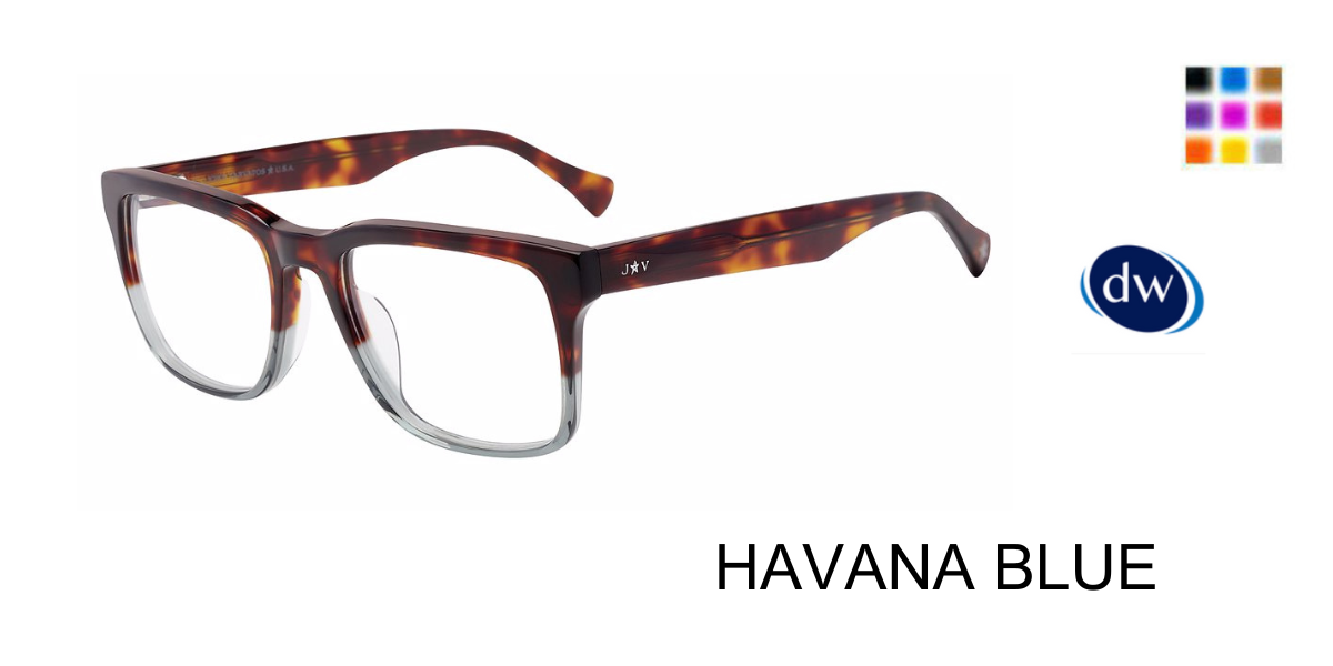 HAVANA BLUE      John Varvatos VJVC020 Eyeglasses