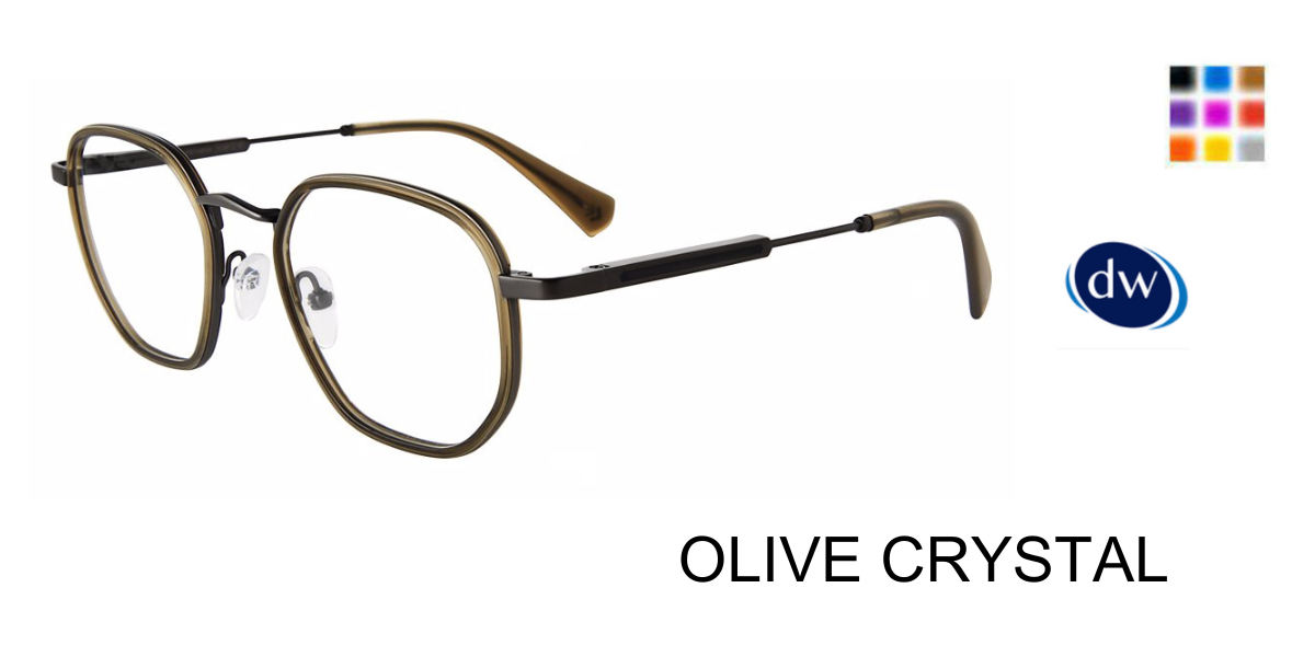 OLIVE CRYSTAL  John Varvatos VJV435 Eyeglasses