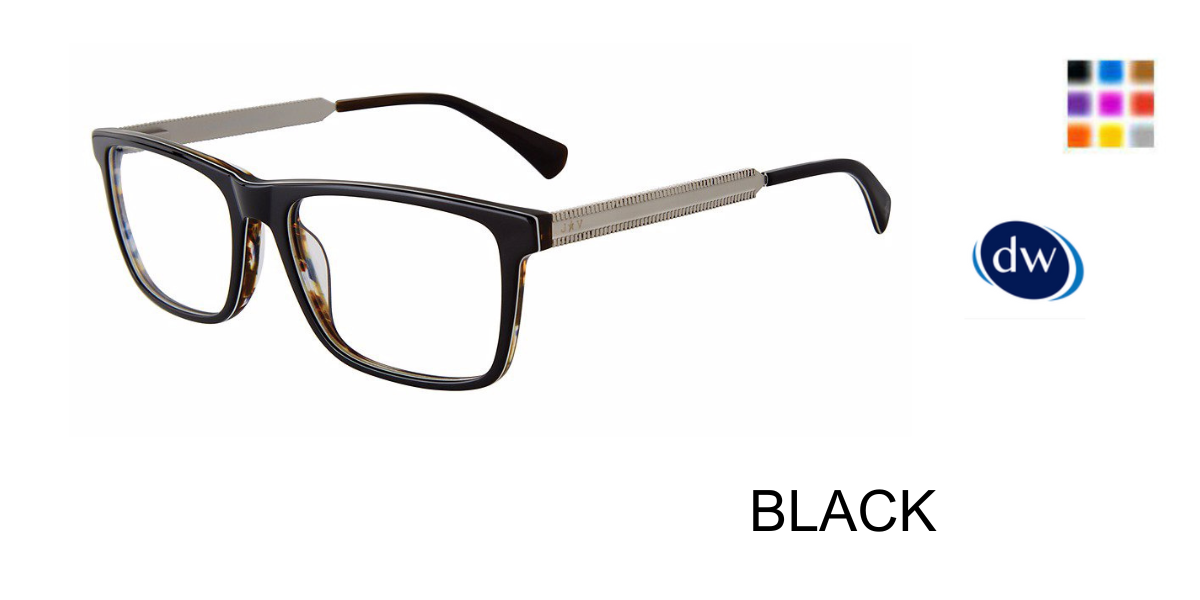 BLACK         John Varvatos VJVC003 Eyeglasses