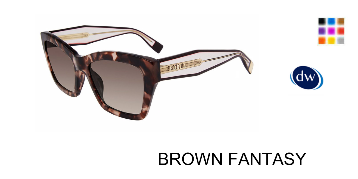 BROWN FANTASY Furla SFU778 Sunglasses