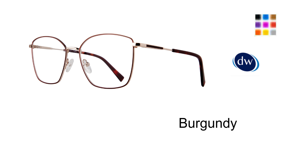 Burgundy      Eight to Eighty Goldie Eyeglasses
