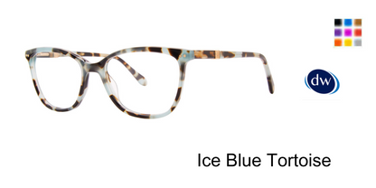 Ice Blue Tortoise          Lilly Pulitzer June Eyeglasses