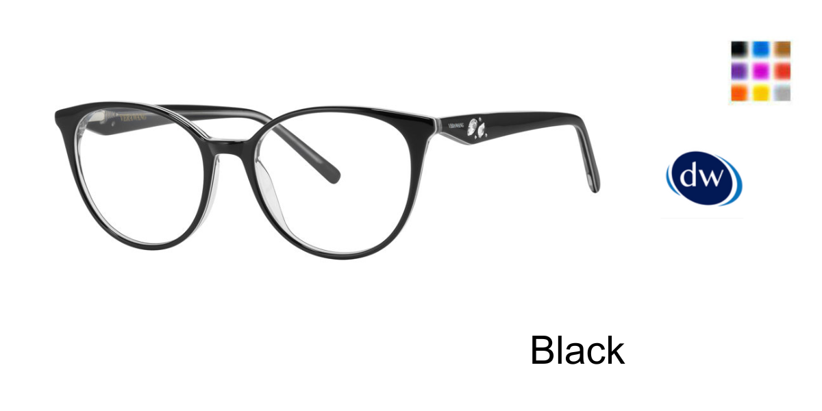 Black Vera Wang Suni Eyeglasses