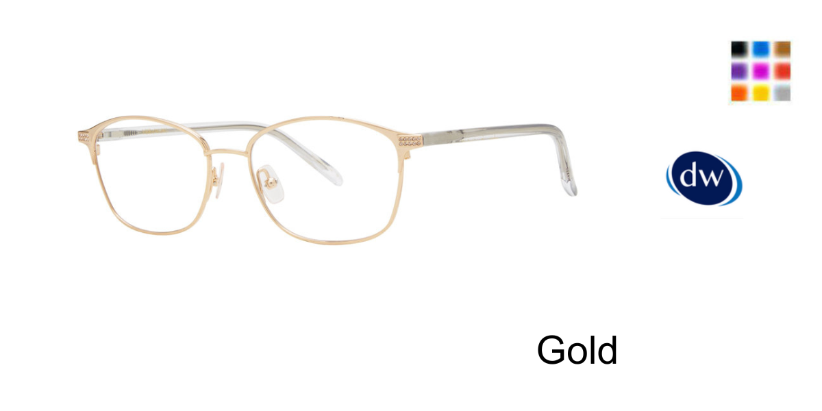 Gold         Vera Wang Raquel Eyeglasses