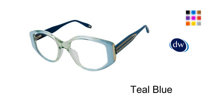 Teal Blue          VICTOR GLEMAUD X TURA VGO028 Eyeglasses