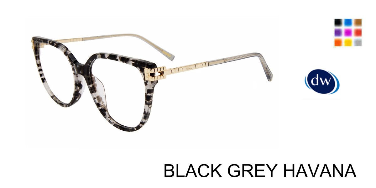 BLACK GREY HAVANA         Chopard VCH366M Eyeglasses