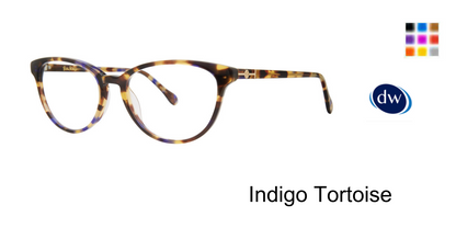Indigo Tortoise       Lilly Pulitzer Adler Eyeglasses