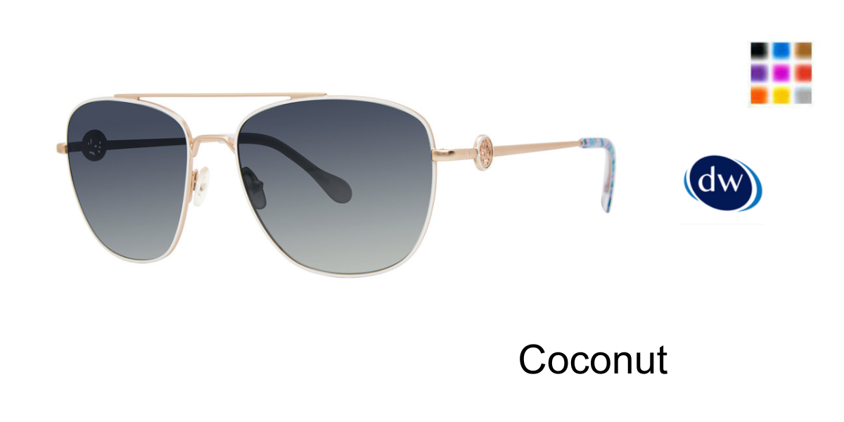Coconut       Lilly Pulitzer Cape Cod Sunglasses