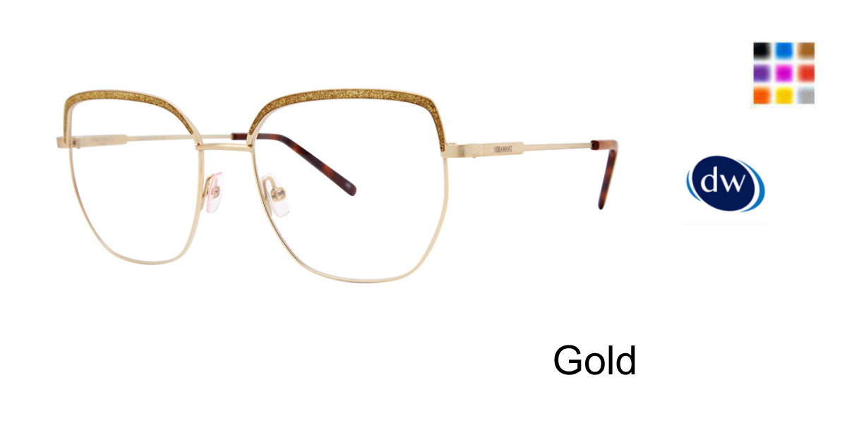 Gold Vera Wang Manuela Eyeglasses